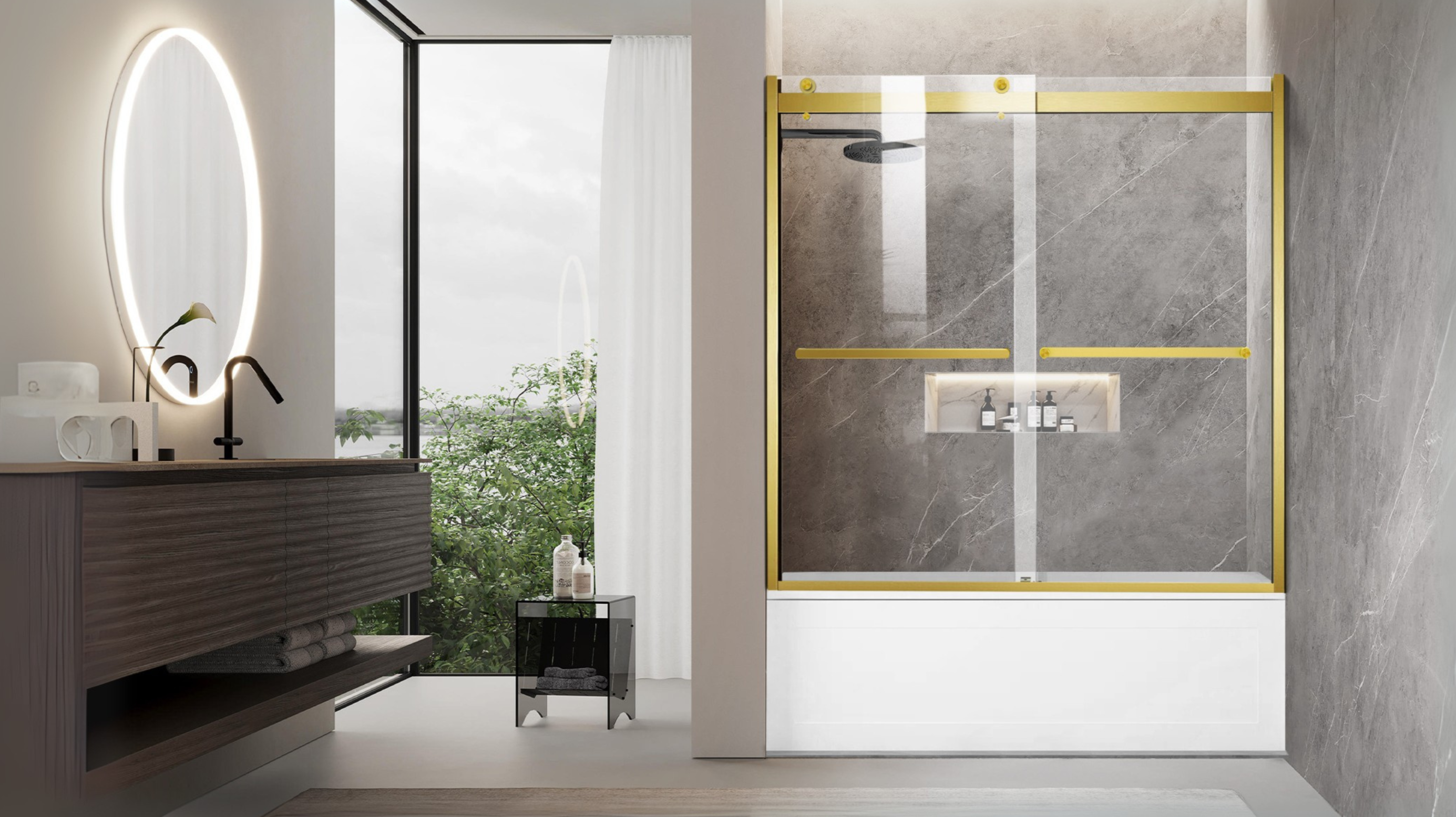 d2 bypass bathtub door 60 inch