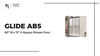 AquivaCoast Glide AB5 56"-60" W x 72" H Framed Double Sliding Door with 1/4" (6 mm) Clear Tempered Glass and Towel Bar